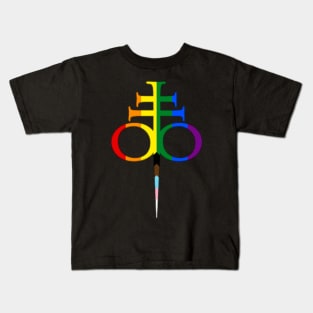 Bloodrayne Rainbow Symbol Kids T-Shirt